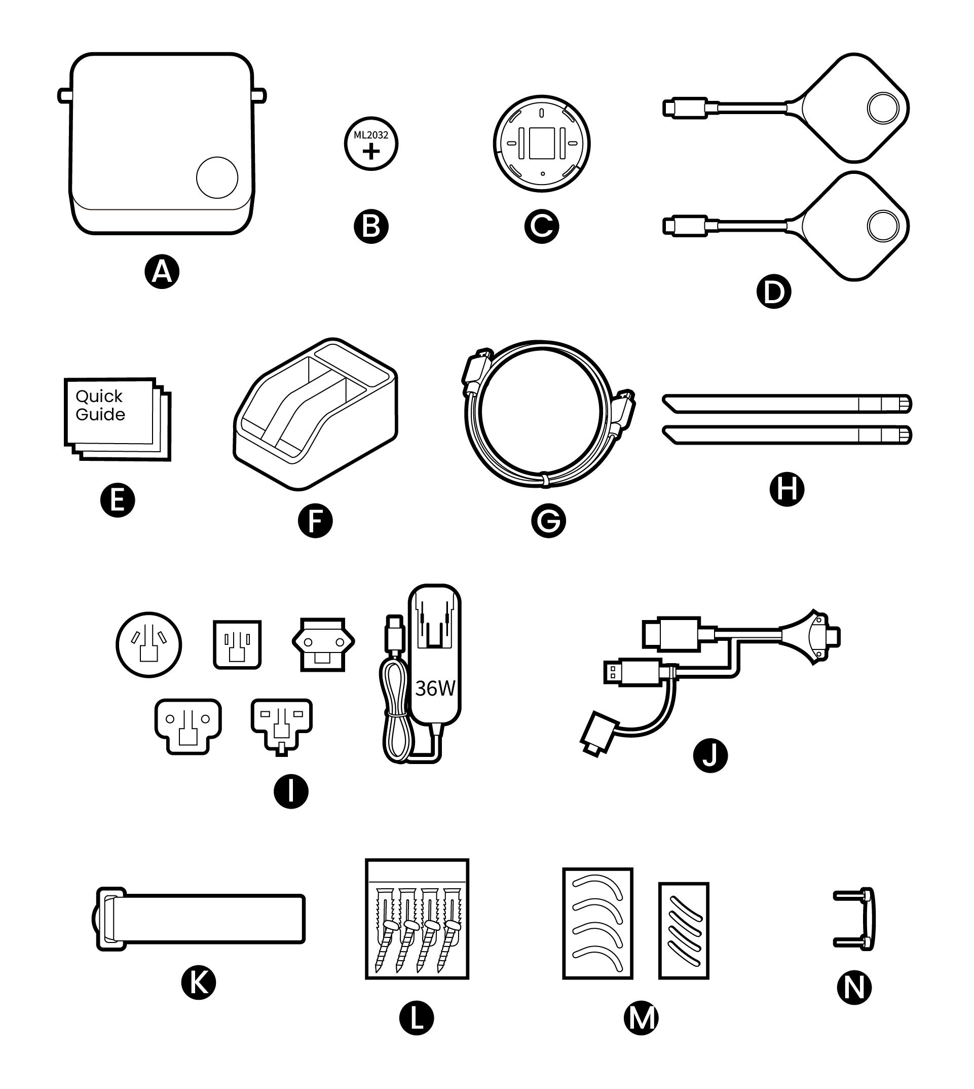 Illustration of package contents