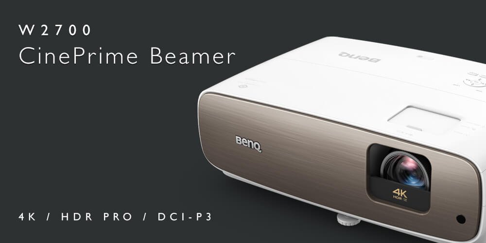BenQ Projektor CinePrime W2700: 4K DLP-Beamer mit HDR Pro und DCI-P3 Farbraum