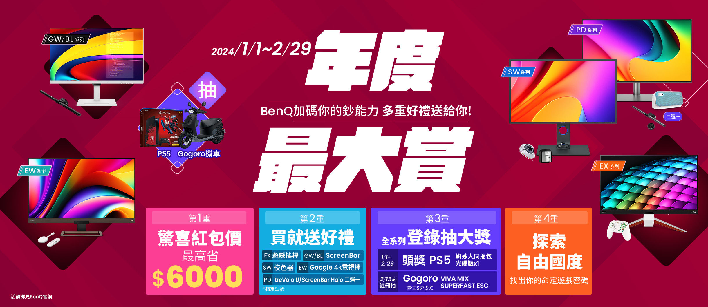 買BenQ 全系列螢幕登錄即可抽日本東京來回機票雙人行*10組，價值五萬塊旅遊兌換券