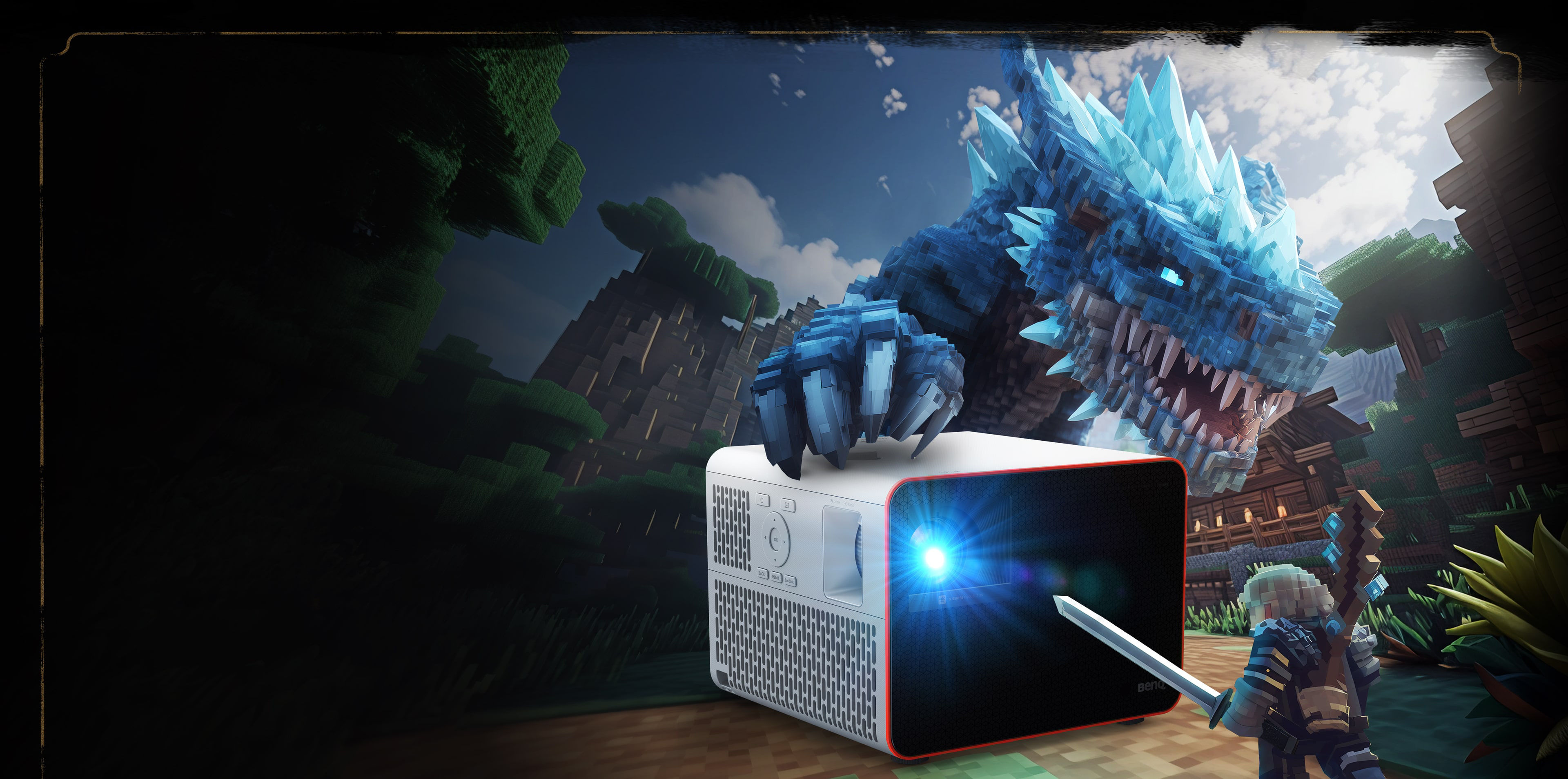 BenQ - 遊戲王的誕生（4K HDR 4LED 旗艦遊戲投影機 X3100i）