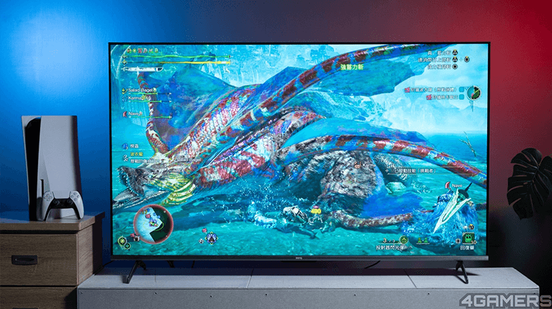 BenQ J-770 遊戲 Google TV 評測 - MiniLED 面板加持，色彩對比都優異、新一代 AI 演算技術讓遊戲體驗大升級