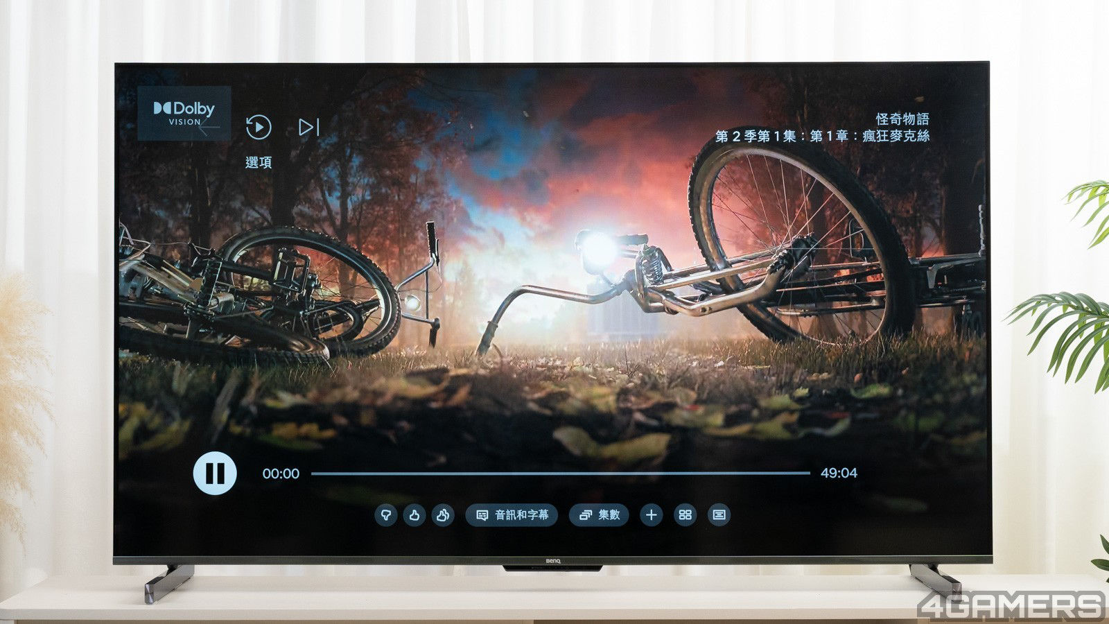 在開始播放 HDR 內容時，畫面上也會顯示目前播放的格式類型。