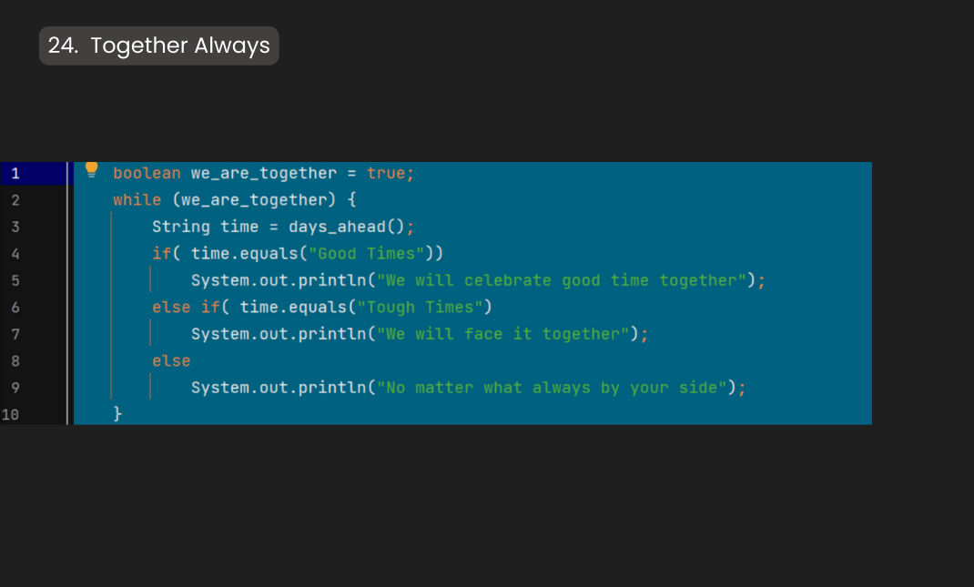 BenQ Coding Challenge-Together Always in Java