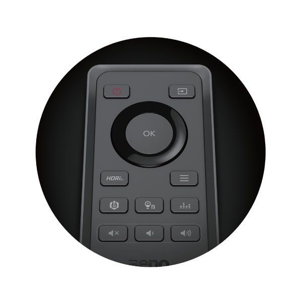 control from anywhere in your room by remote control