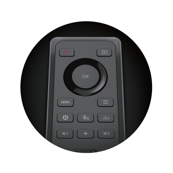 control from anywhere in your room by remote control