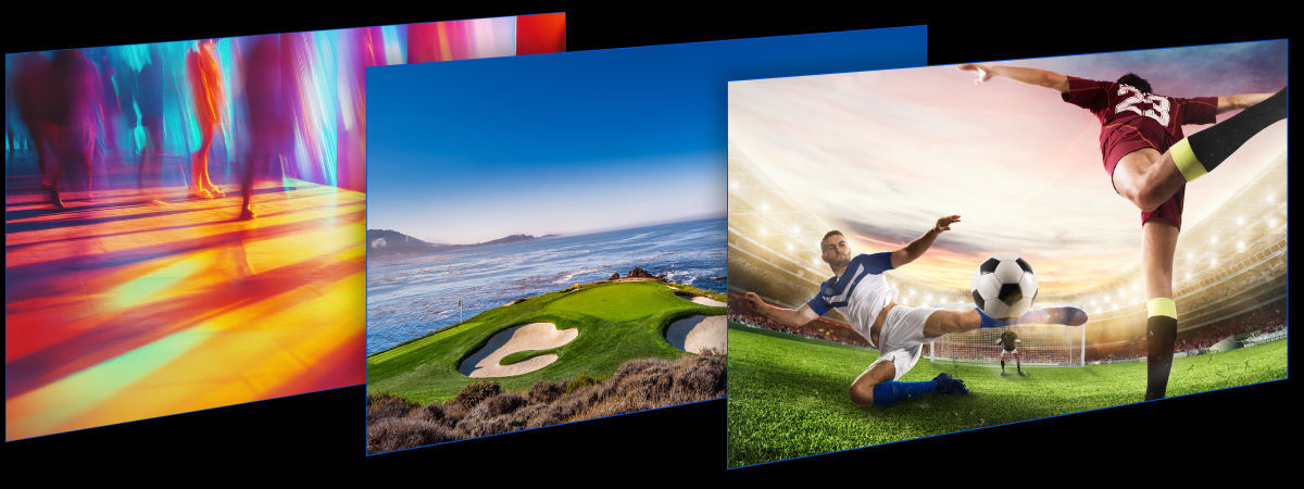 BenQ Golf Mode shows authentic colors of different golf course environments from different golfing software
