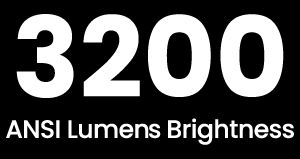 2500 ANSI Lumens
