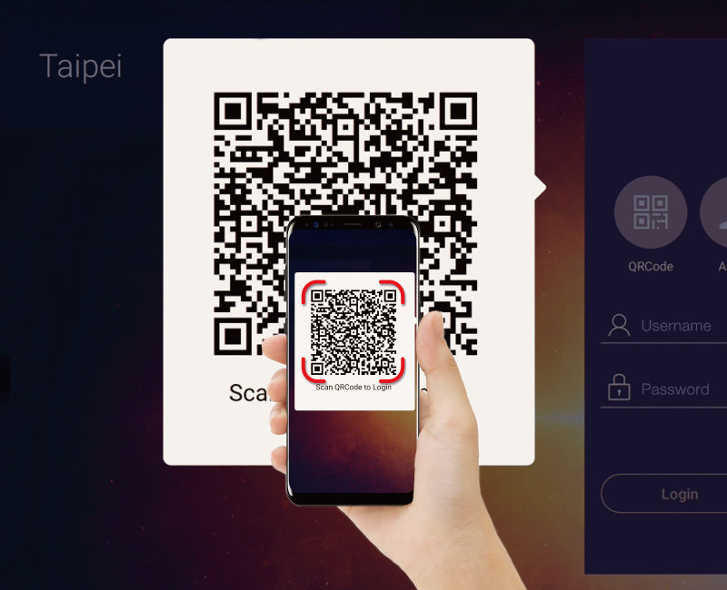 Tap ‘N Teach: Scan QR code to log in