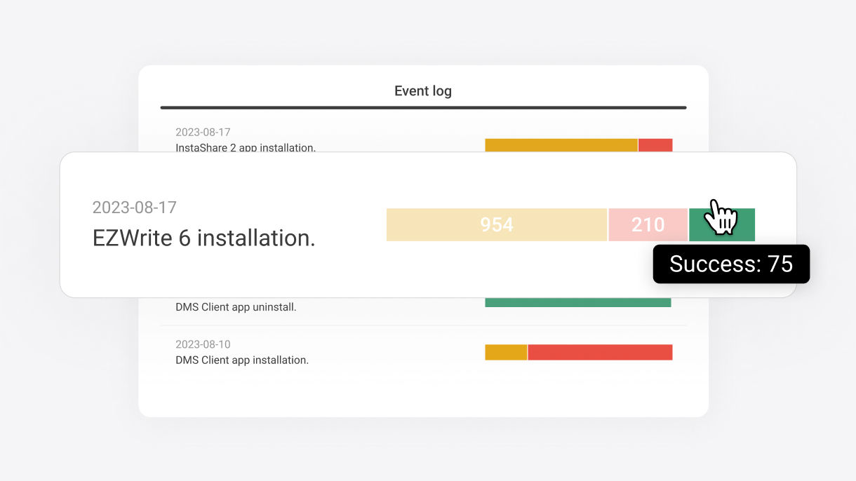 Real-time update status