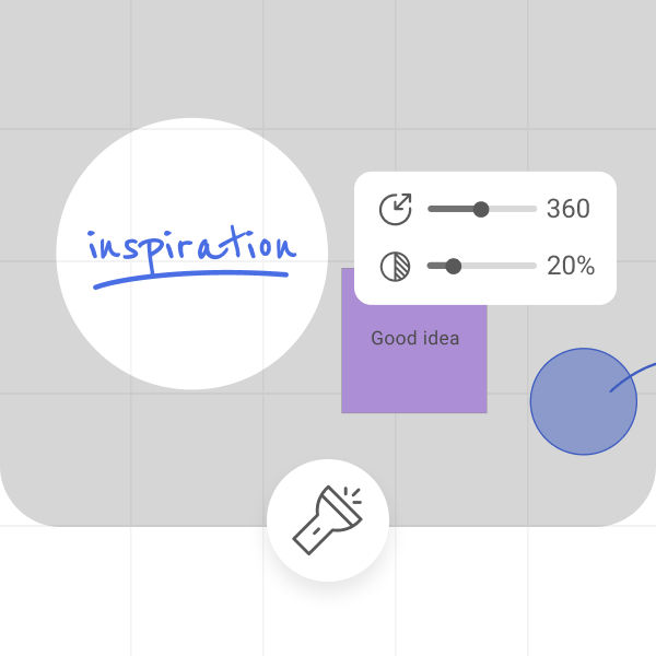 Hide and highlight parts of the board to draw attention to important details in the lecture.