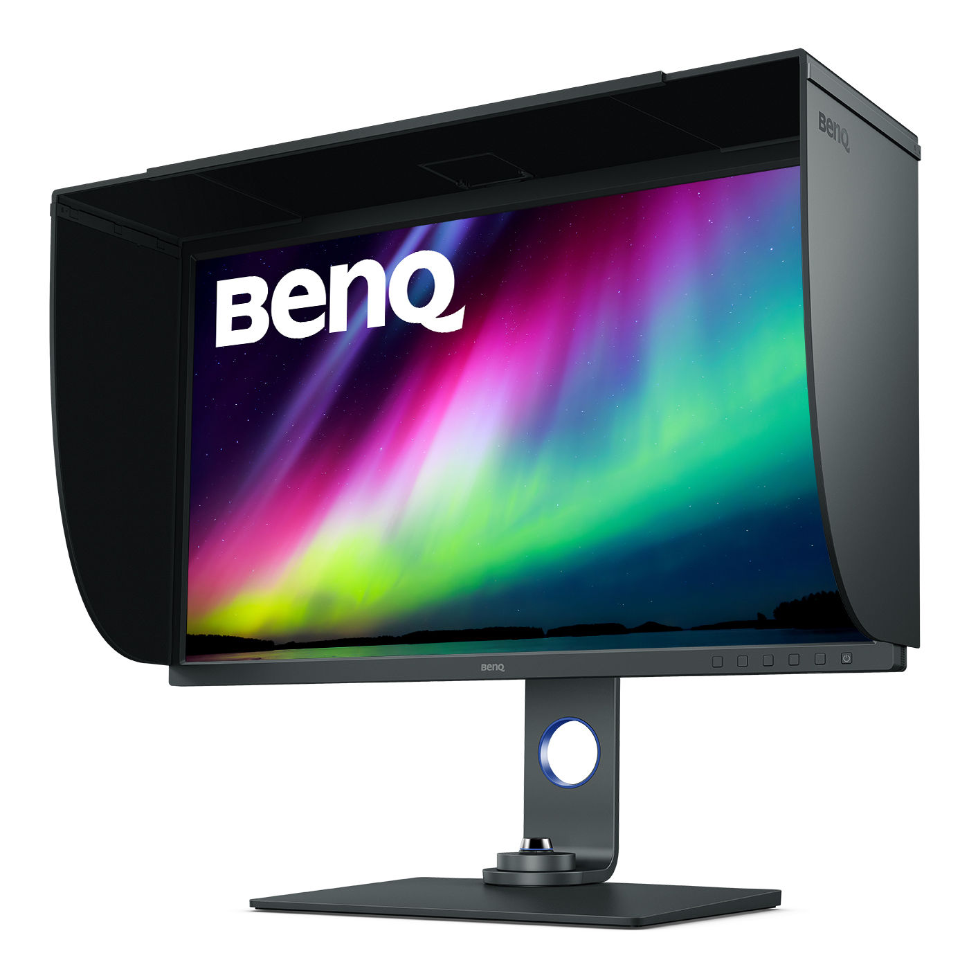 BenQ SW321C Monitor mit Abdeckhaube