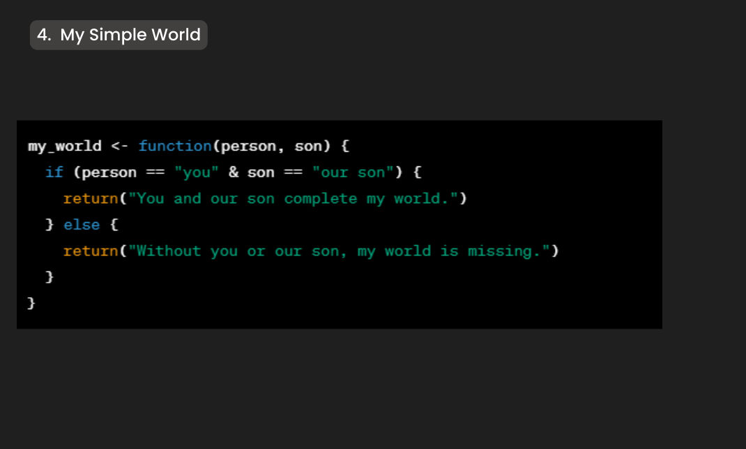 BenQ Coding Challenge-My Simple World in R