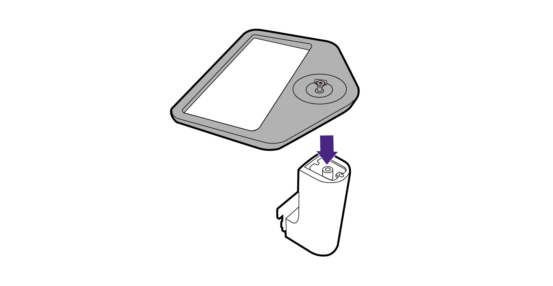 Attach the monitor base to the monitor stand.