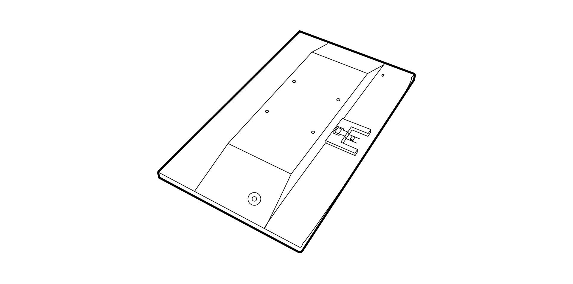 Gently lay the screen face down on a flat clean padded surface.