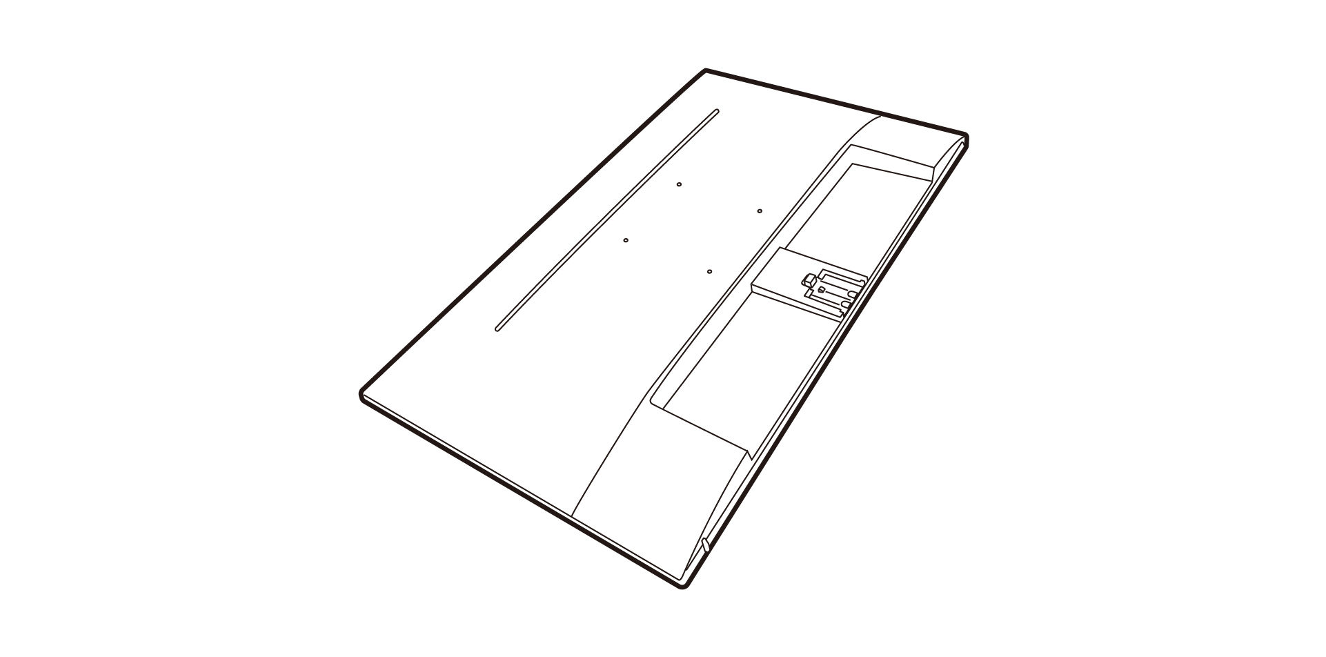 Gently lay the screen face down on a flat clean padded surface.