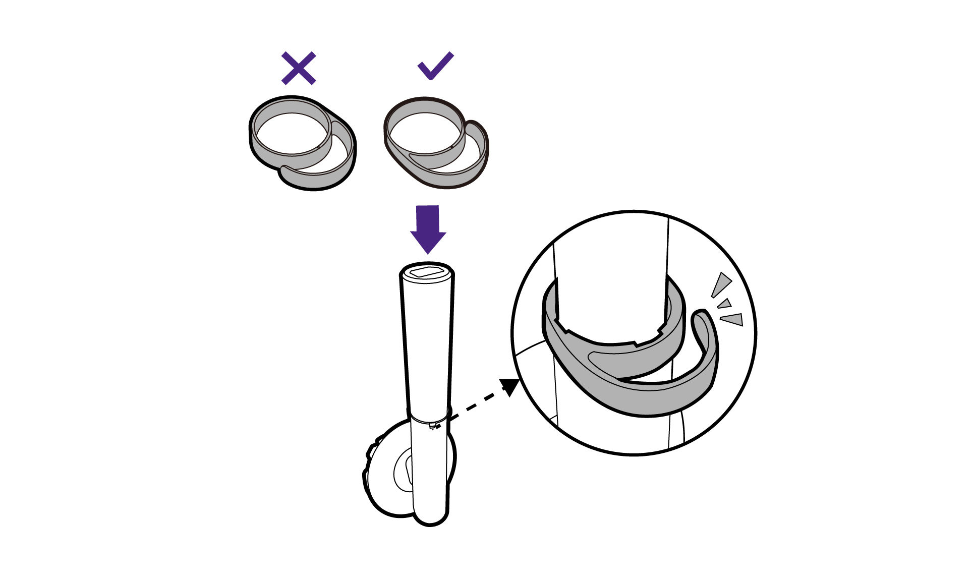 Attach the monitor base to the monitor stand.