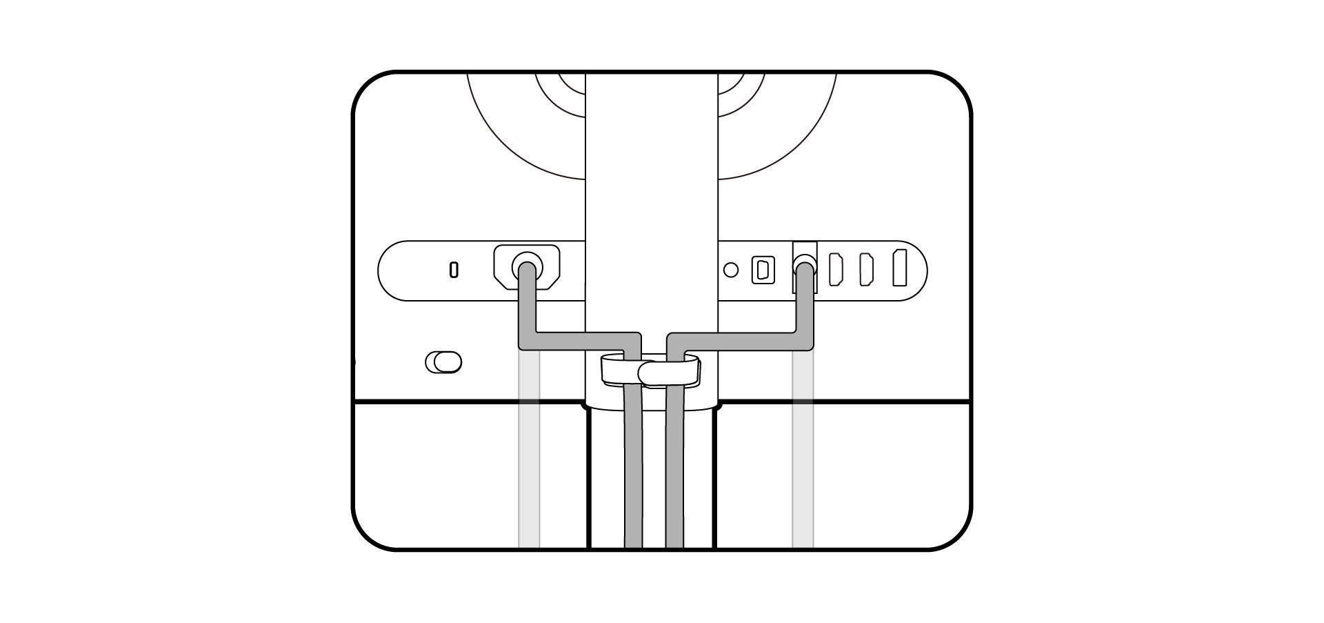 Route the cables.