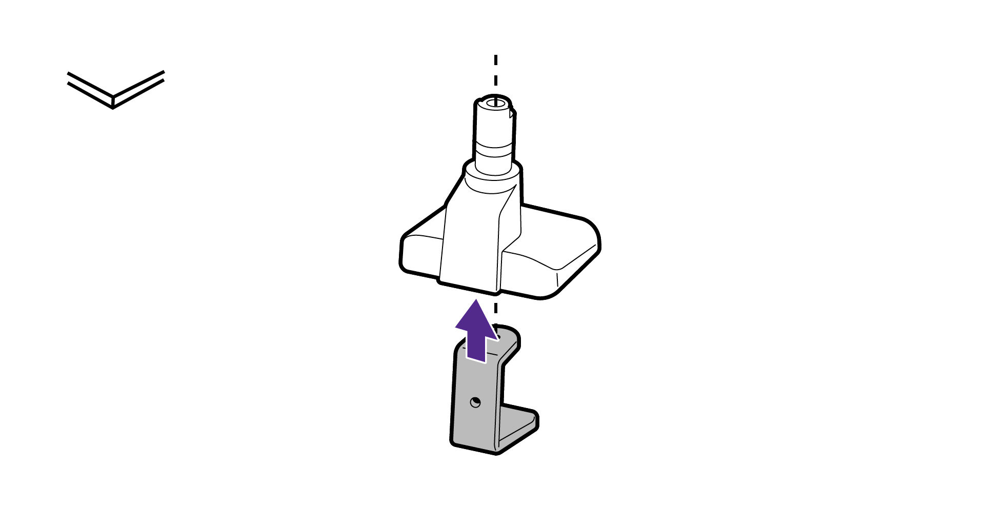 Attach c-clamp to the mount base.
