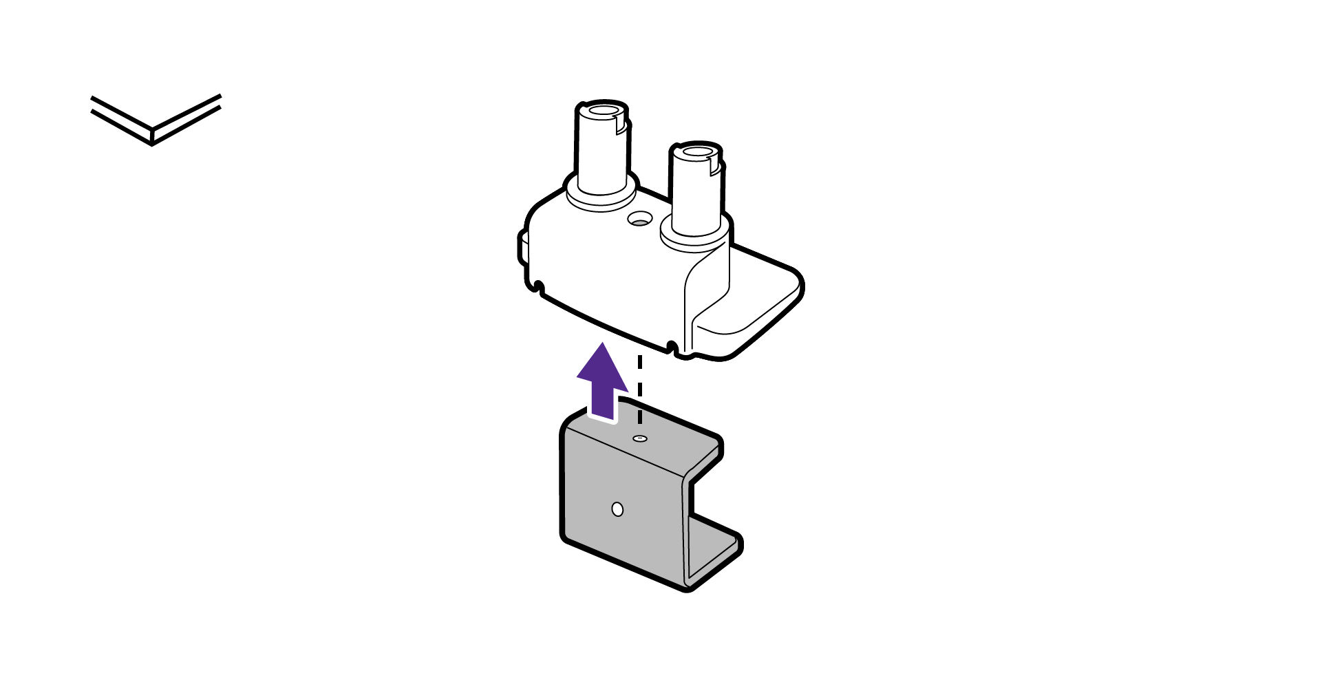 Attach c-clamp to the mount base.