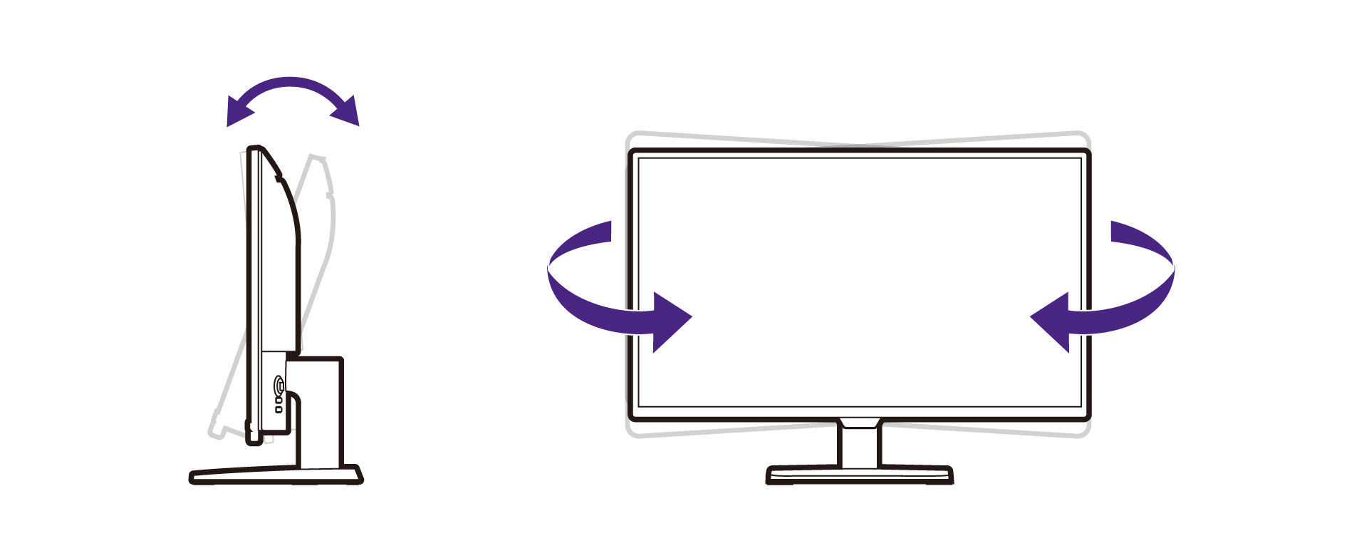 Adjust the viewing angle.