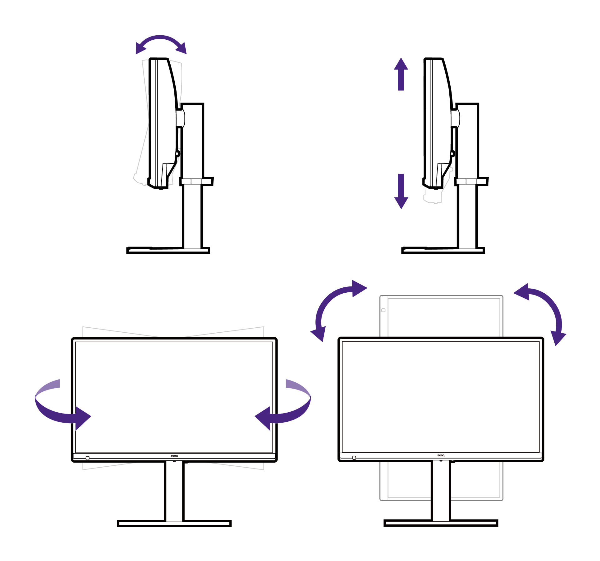 Adjust the viewing angle.