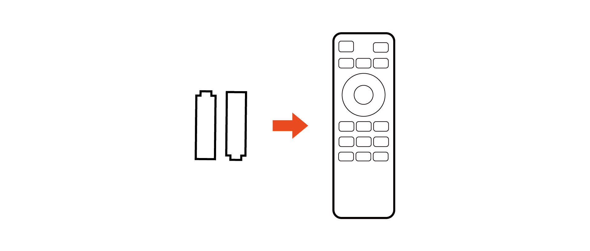 Install the remote control's batteries.