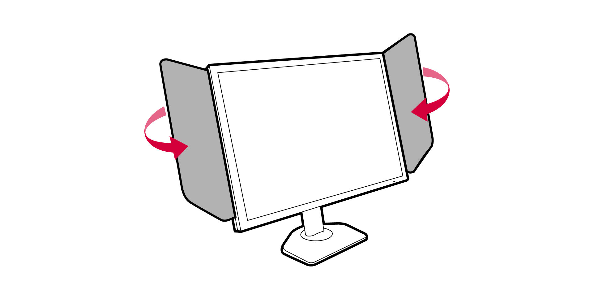 Adjust the hoods to the desired angle.