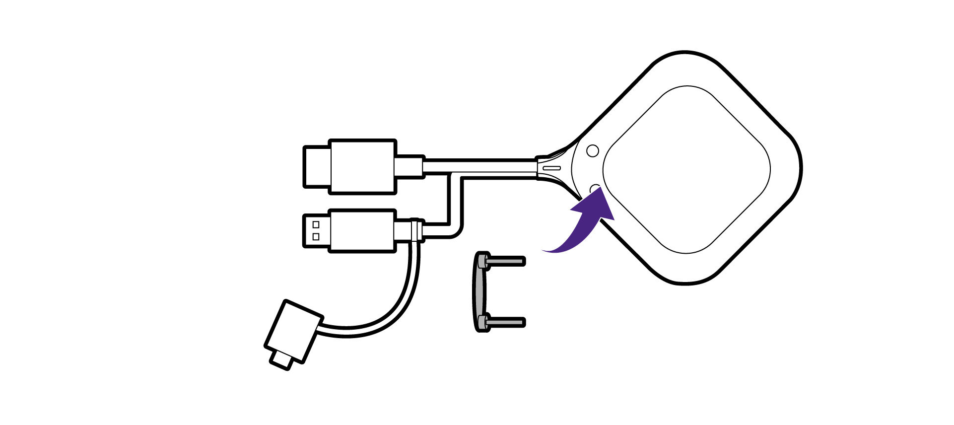 Re-intall the U-magnet bolt.