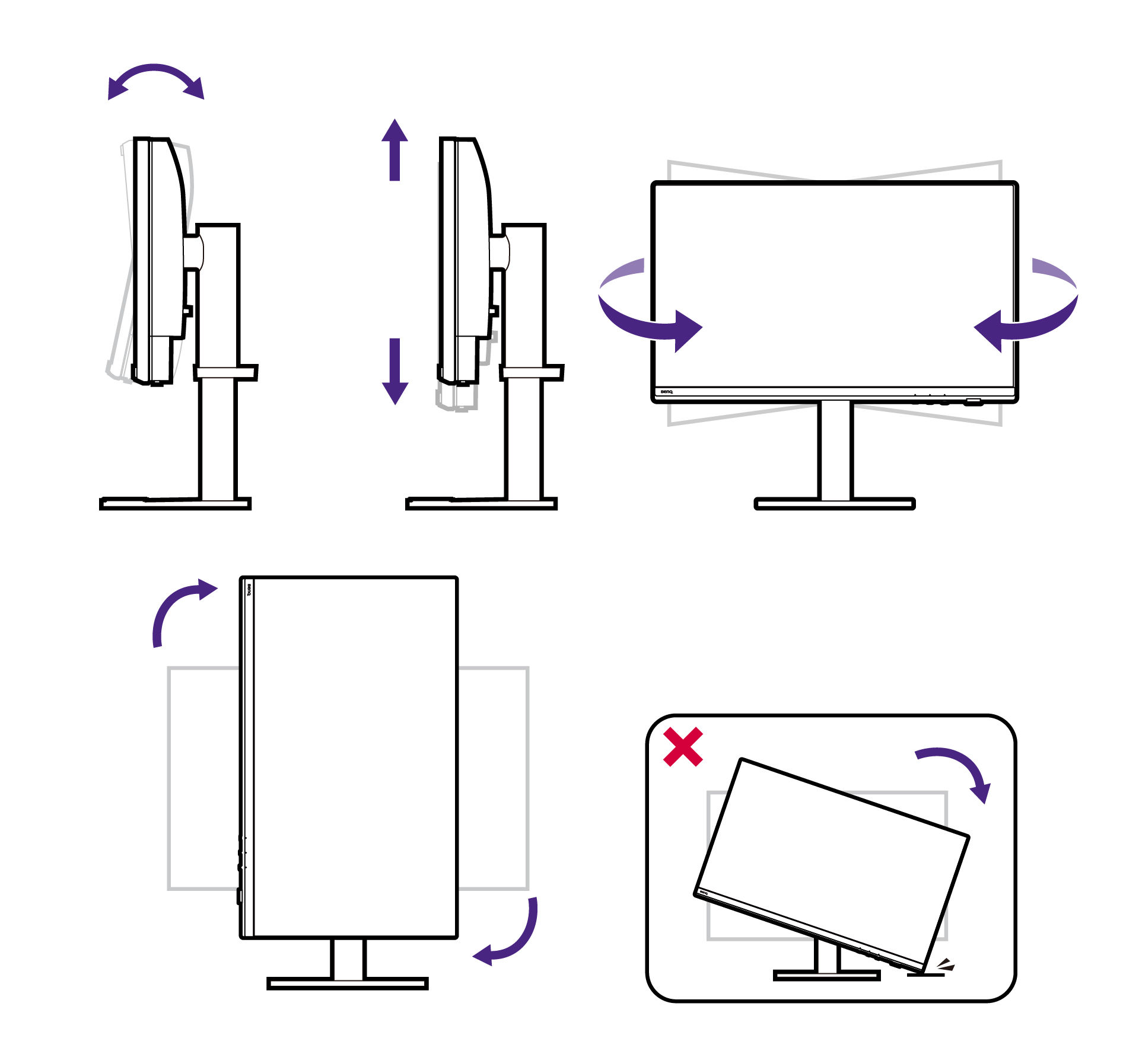 Adjust the viewing angle.