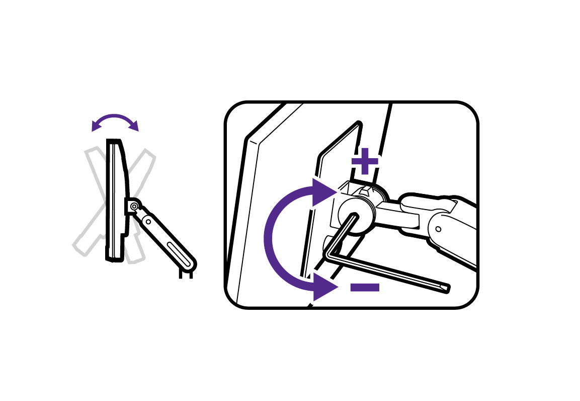 Adjust tilt strength.