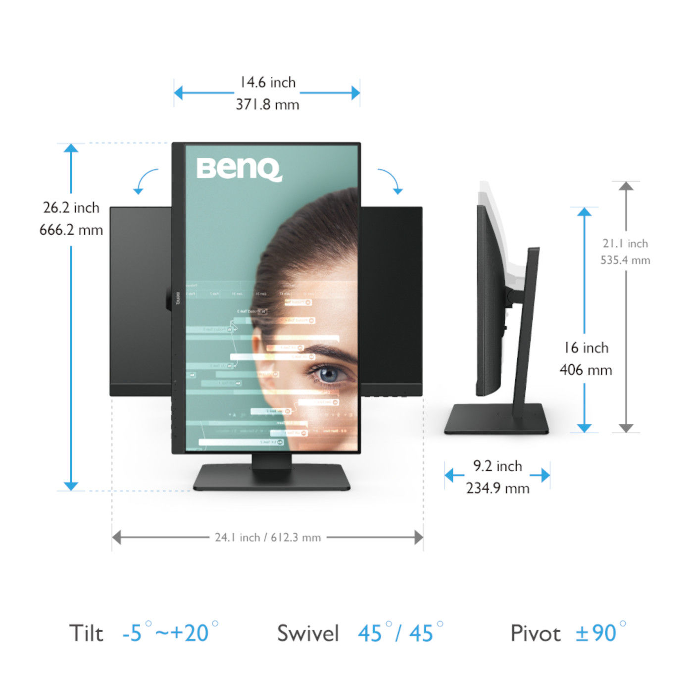 Comprar BenQ GW2X85TC Monitor FHD IPS 72% NTSC USB-C PD 60W 9H.LKNLB.QBE