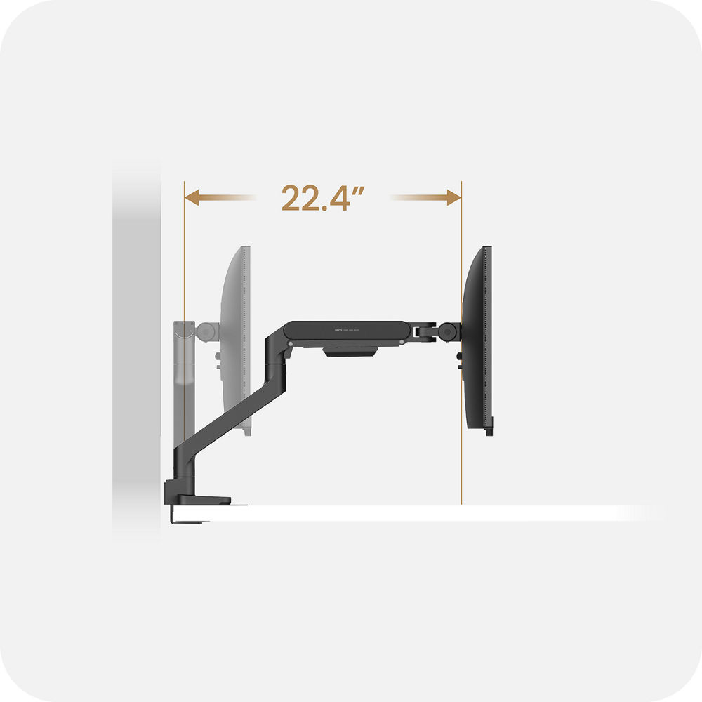 BenQ Ergo Monitor Arm – 44lbs Heavy-Duty, Desk Protection | BenQ US