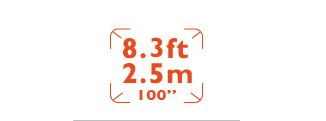 8.2ft/2.5m