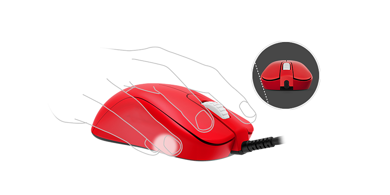 ZOWIE S2 RED V2 Symmetrical eSports Gaming Mouse | ZOWIE Japan