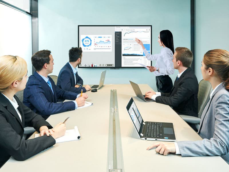 BenQ DuoBoard is an interactive board designed for online collaboration, extended collaboration, and video conferences.