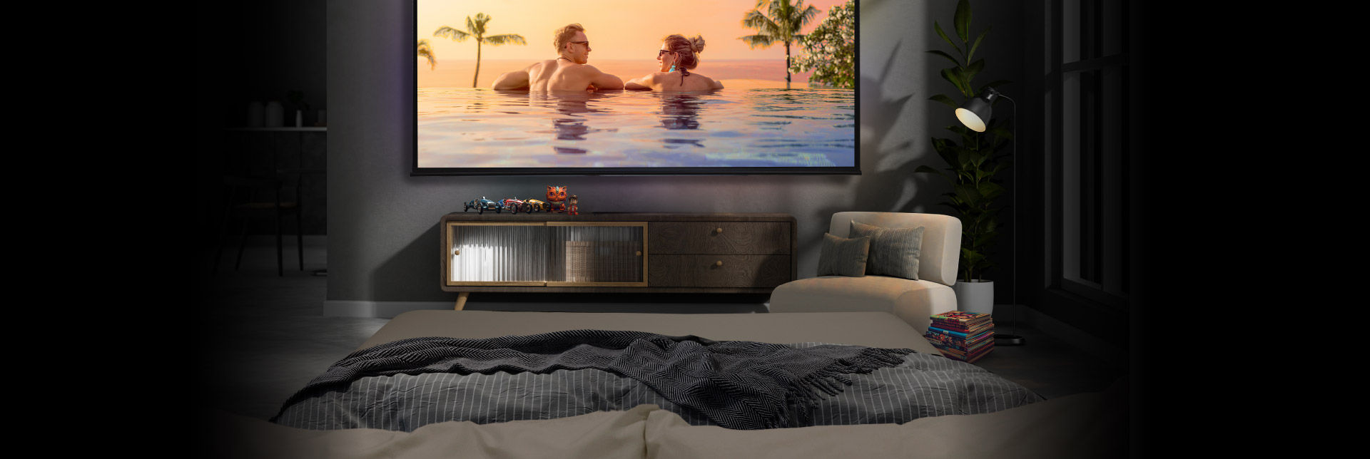 benq 微型投影機奢華輕劇院 情境圖