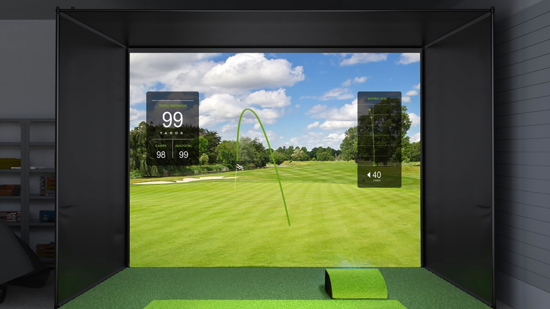 BenQ AH500ST laser short throw golf simulation projector is Wi-Fi capable for wireless projection from mobile devices