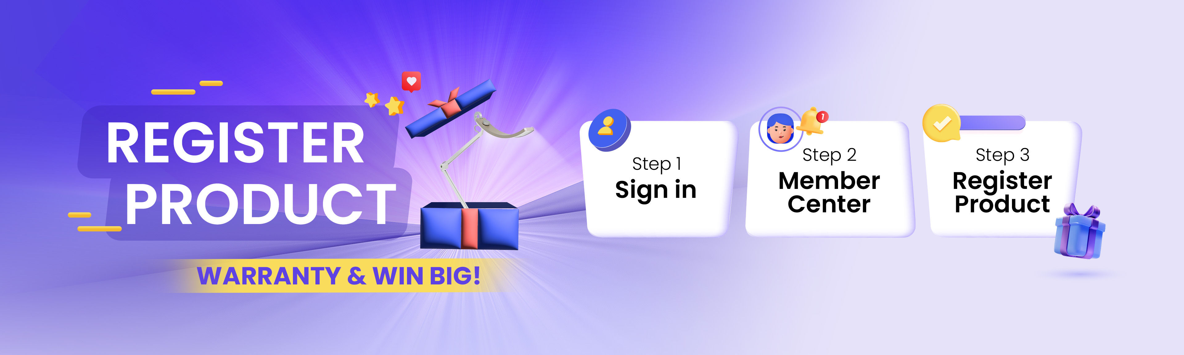 產品註冊抽大獎