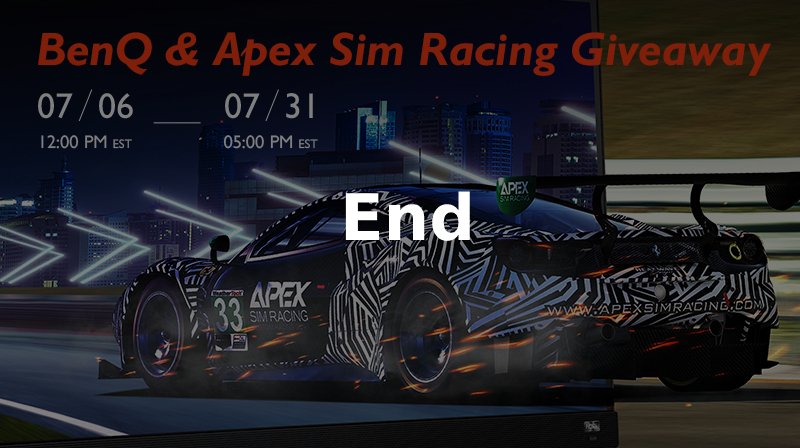 BenQ & Apex Sim Racing Giveaway