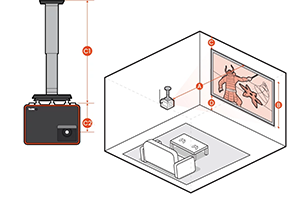 ceiling mount my gaming projector