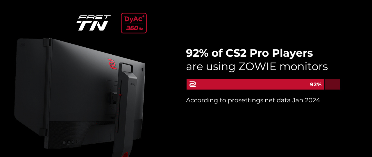 zowie cs2 major copenhagen official monitor fast tn xl2566k used by pros