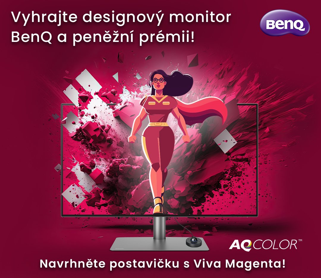 Soutěž BenQ DesignVue 2023 - Viva Magenta Navrhněte originální postavu inspirovanou barvou roku Viva Magenta podle společnosti Pantone a získejte možnost vyhrát prémiový monitor BenQ pro návrháře a další peněžní ceny!