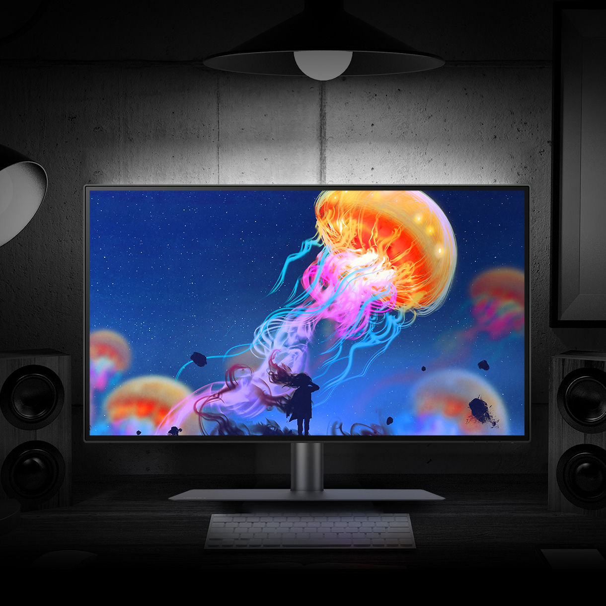 BenQ DesignVue Darkroom Mode adjusts image brightness and contrast for work in dark environments.
