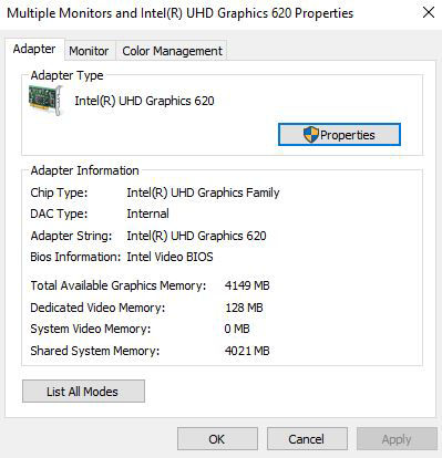 Pilih List All Mode, lalu pilih resolusi output yang dirancang untuk proyektor Anda (seperti gambar)