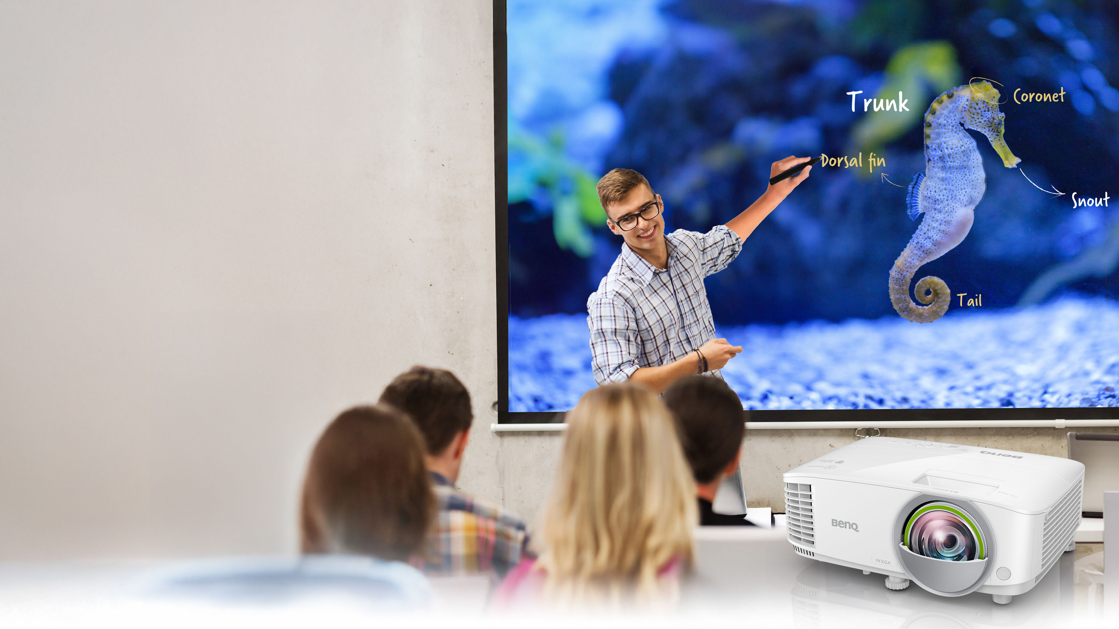 BenQ Smart Projectors provide an all-in-one smart station that gives teachers the ability to make blended learning or hybrid learning simple and effective