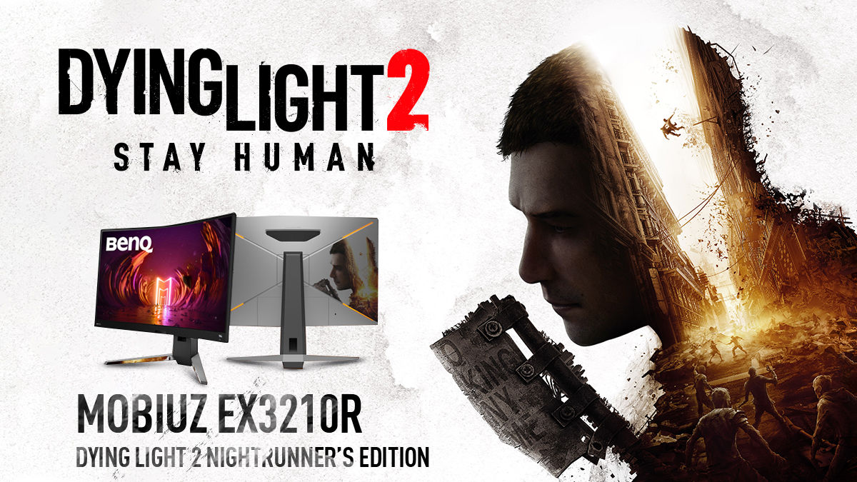 BenQ News | ゲーミングモニターブランド「MOBIUZ」とゲームソフト「Dying Light 2 Stay  Human」がコラボレーション！ 特別デザインの湾曲ゲーミングモニター「EX3210R Dying Light 2 Special  Edition」発売決定 | ベンキュージャパン