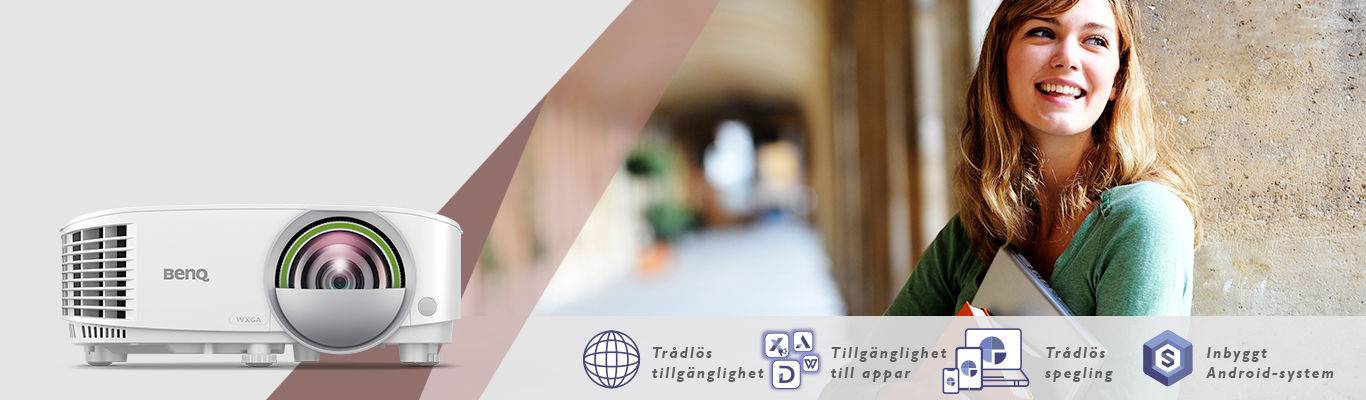 Med BenQs trådlösa smart projektor slipper du onödiga sladdar 