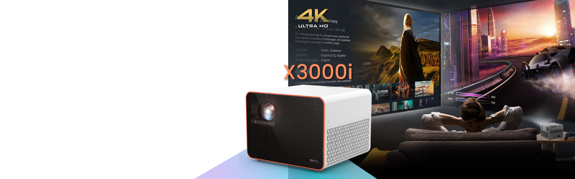 BenQ Projector X3000i lift you expectations