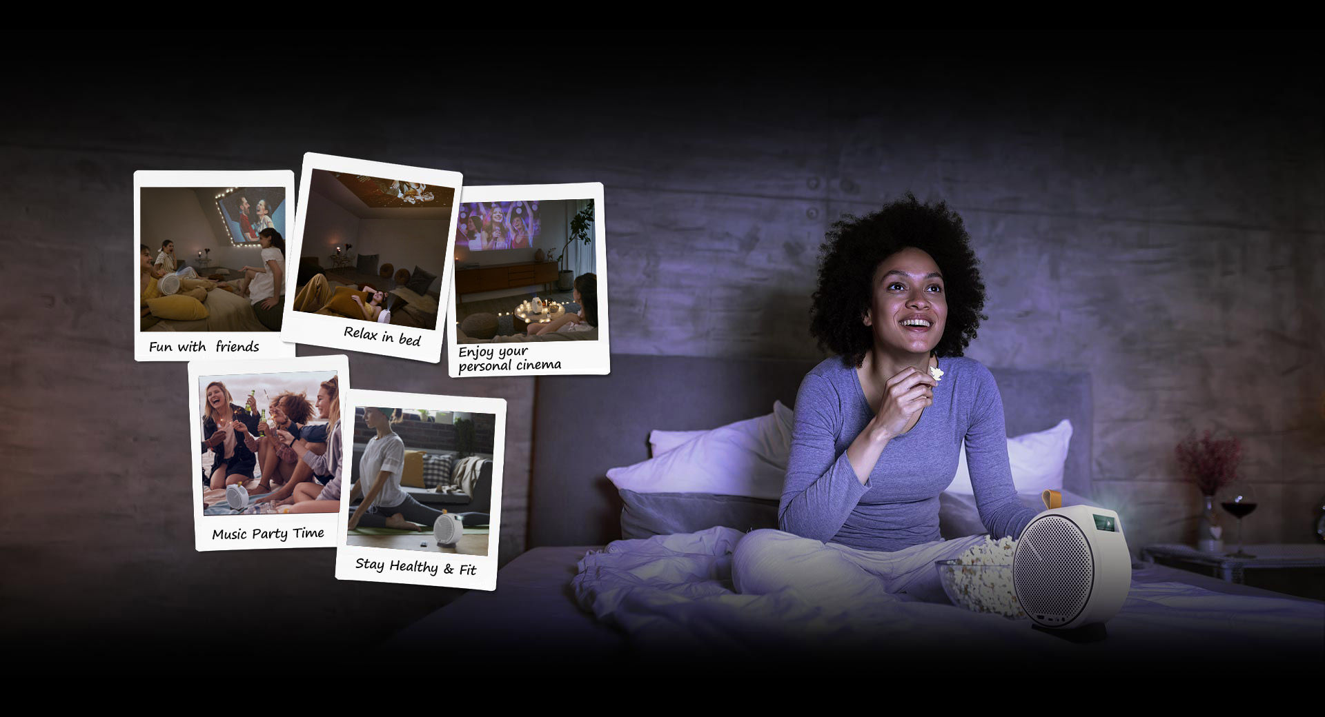 BenQ portable projector GV30 enables you to stay in control of your device through BenQ Smart Control app.