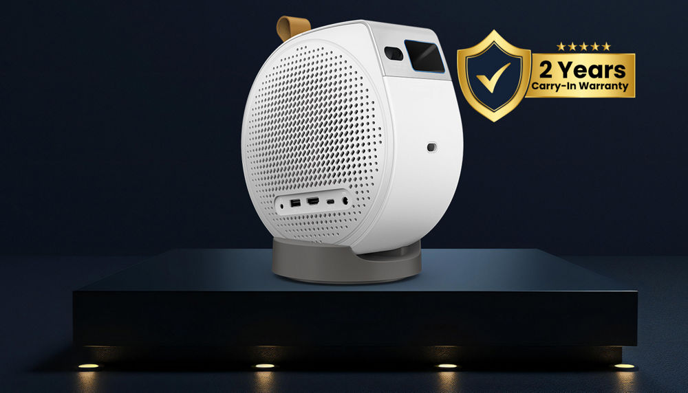GV50 | 1080p 500lm Laser Portable Projector for Bedside Ceiling